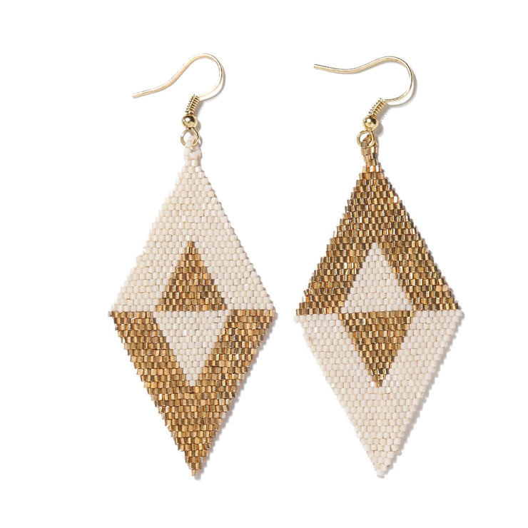 Frida Flipped Gold Triangle Earrings