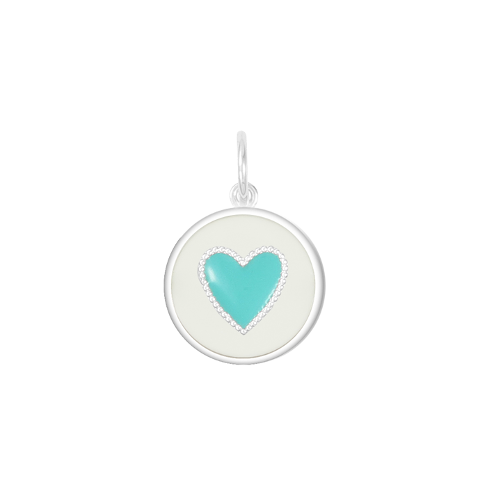 Lola Heart Pendant - Turquoise