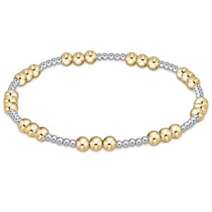 Enewton Joy Pattern 4mm Bead Bracelet - Mixed Metal