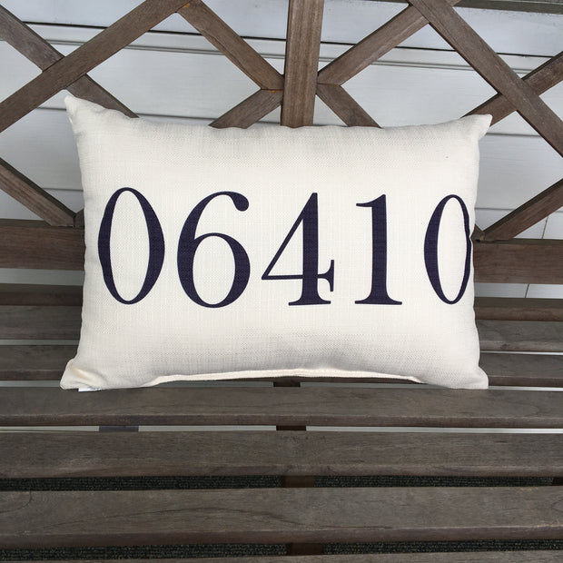 06410 Zip Code Pillow
