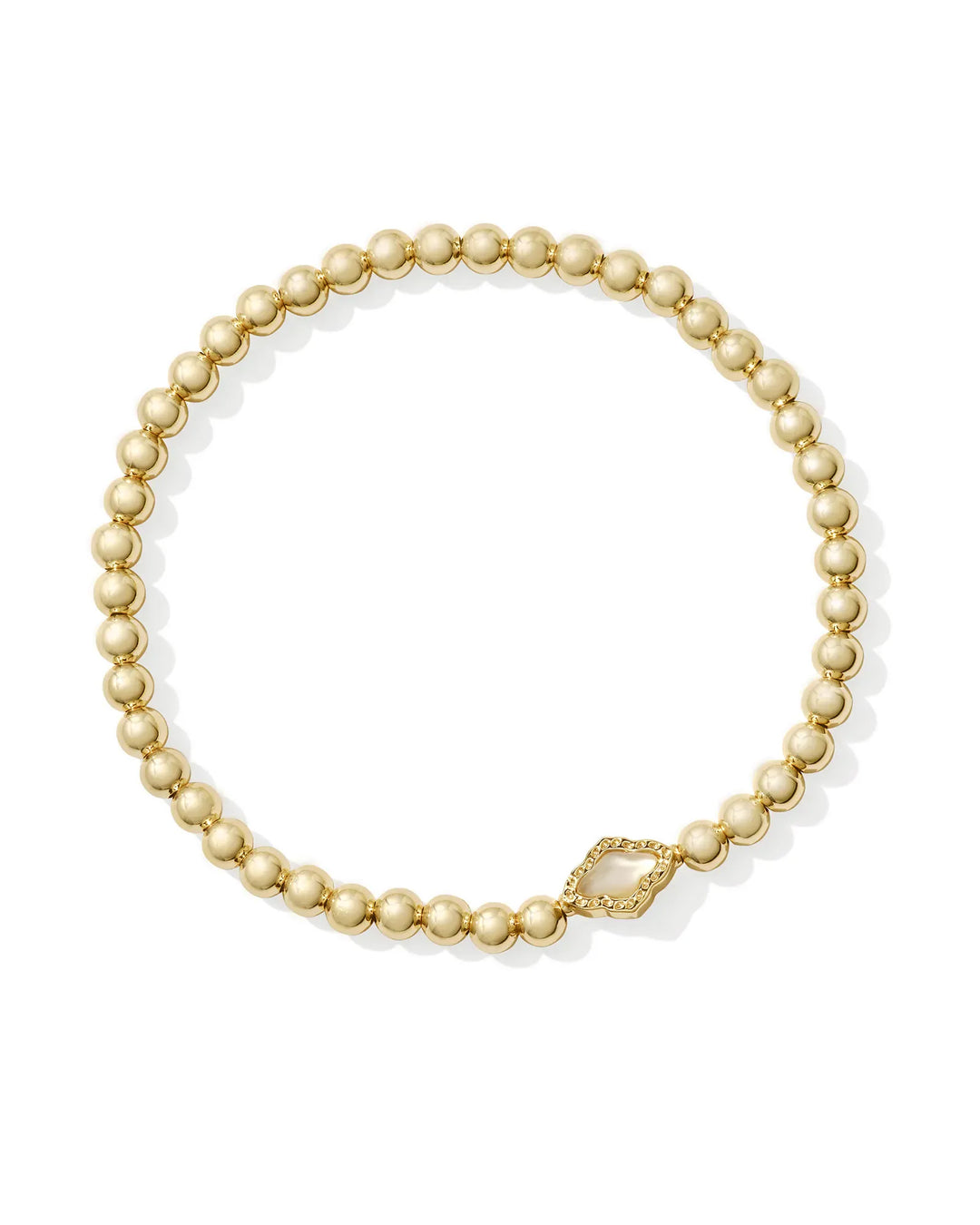 Kendra Scott Abbie Natural Mother of Pearl Beaded Stretch Bracelet