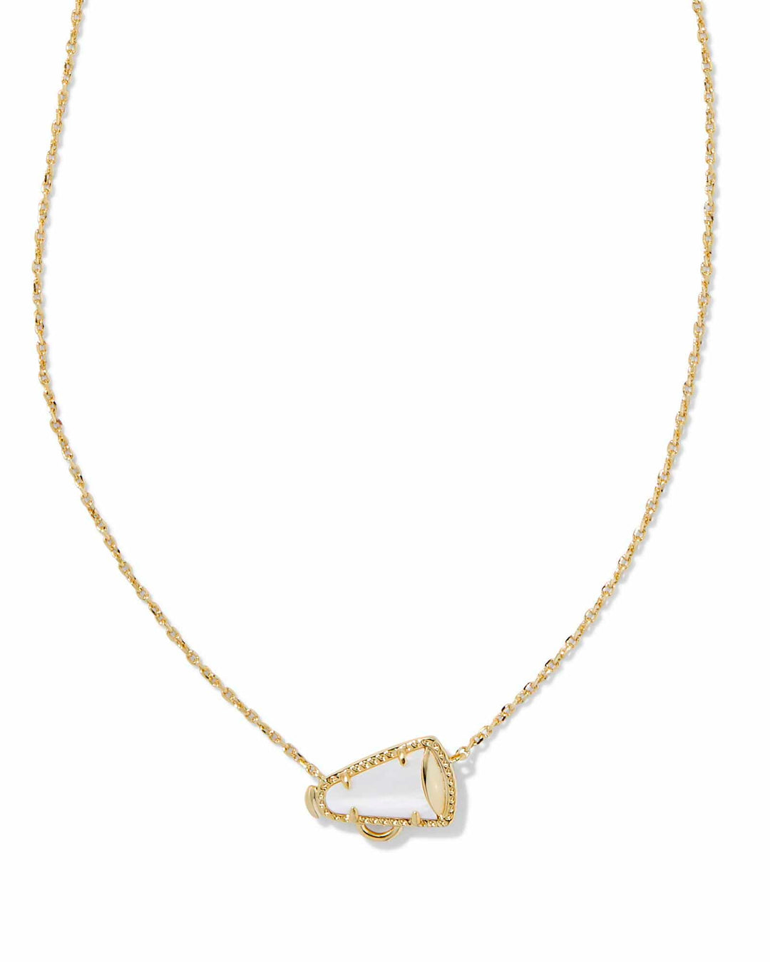 Kendra Scott Cheer White Mother of Pearl Pendant Necklace