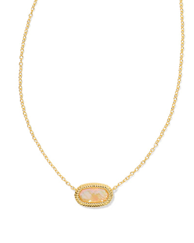 Kendra Scott Elisa Ridge Frame Necklace - Golden Abalone