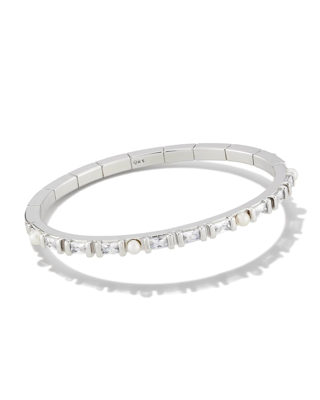 Gracie Bangle Bracelet in Silver