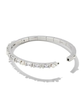 Gracie Bangle Bracelet in Silver