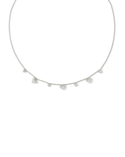 Haven Heart Crystal Choker Necklace in Crystal