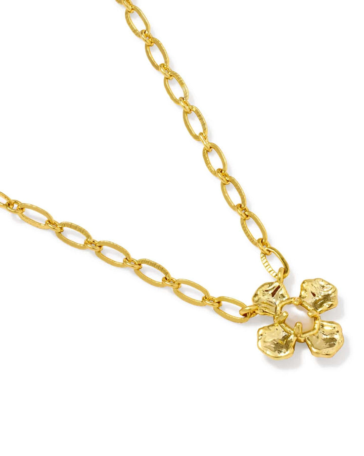 Kendra Scott Leanne Gold Pendant Necklace - Natural Mother of Pearl