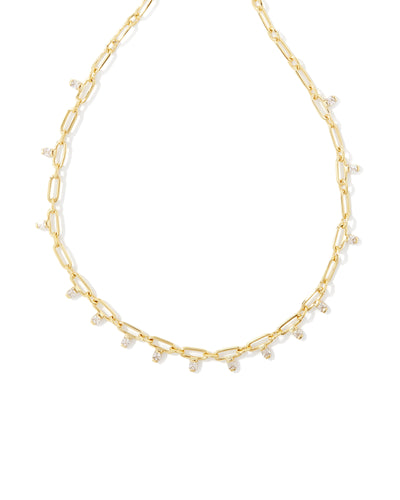 Lindy Crystal Chain Necklace