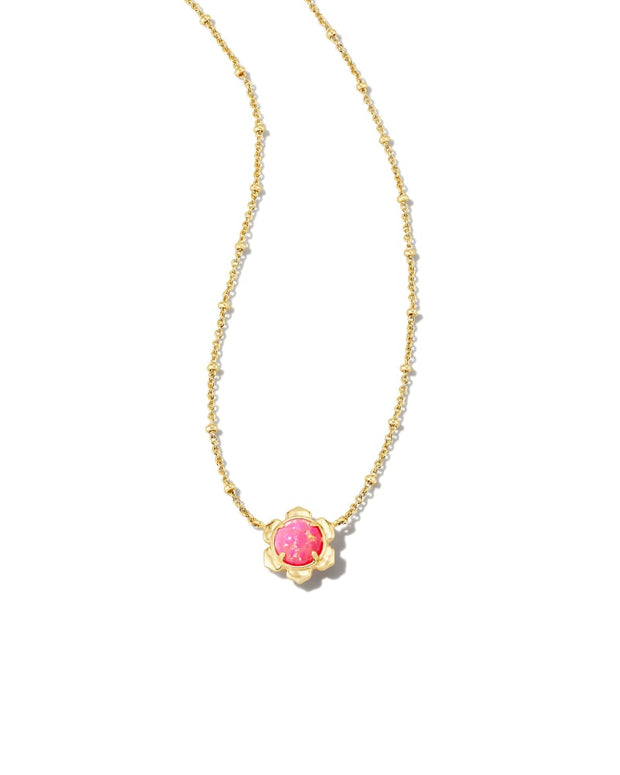 Susie Opal Gold Short Pendant Necklace