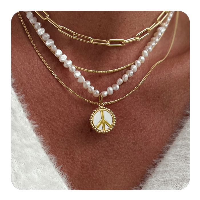 Lola Pearl Nugget Choker - Silver