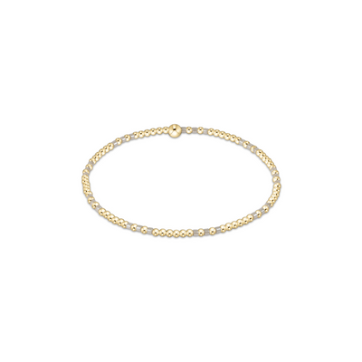 Enewton Hope Joy Pattern 2mm Bead Bracelet - Milkshake