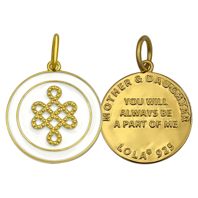 Lola Mother & Daughter Pendant - All Gold