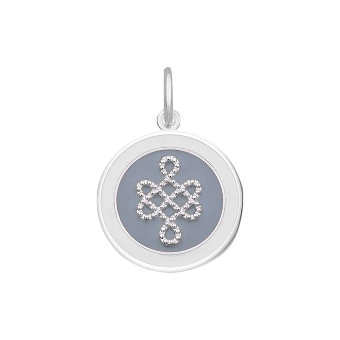 Lola Mother & Daughter Pendant - Pale Gray