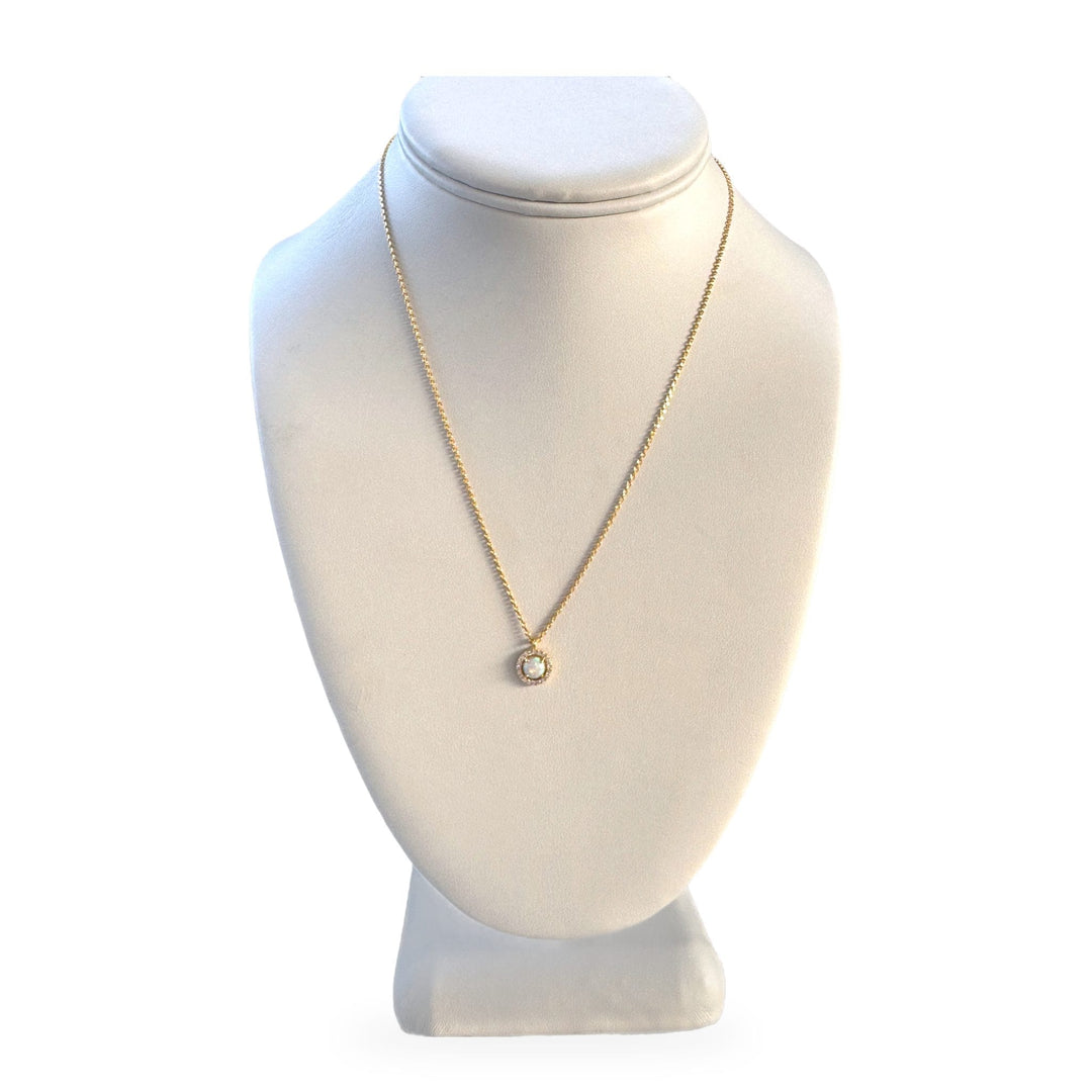 Tidepool Opal Halo Necklace Tidepool Opal Halo Necklace | Jackie Tides Gold Necklaces