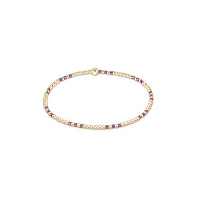 Enewton Hope Joy Pattern 2mm Bead Bracelet - Pink Metallic