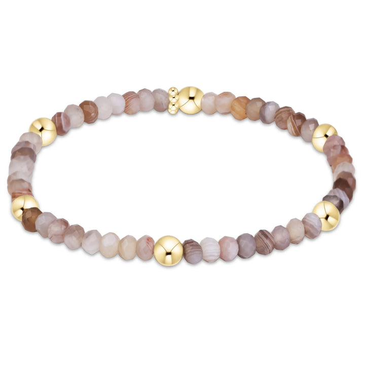 Enewton Presence Gemstone 4mm Gold Filled Bracelet - Botswana Agate enewton Presence Botswana Agate Gold-Filled Bracelet Bracelet