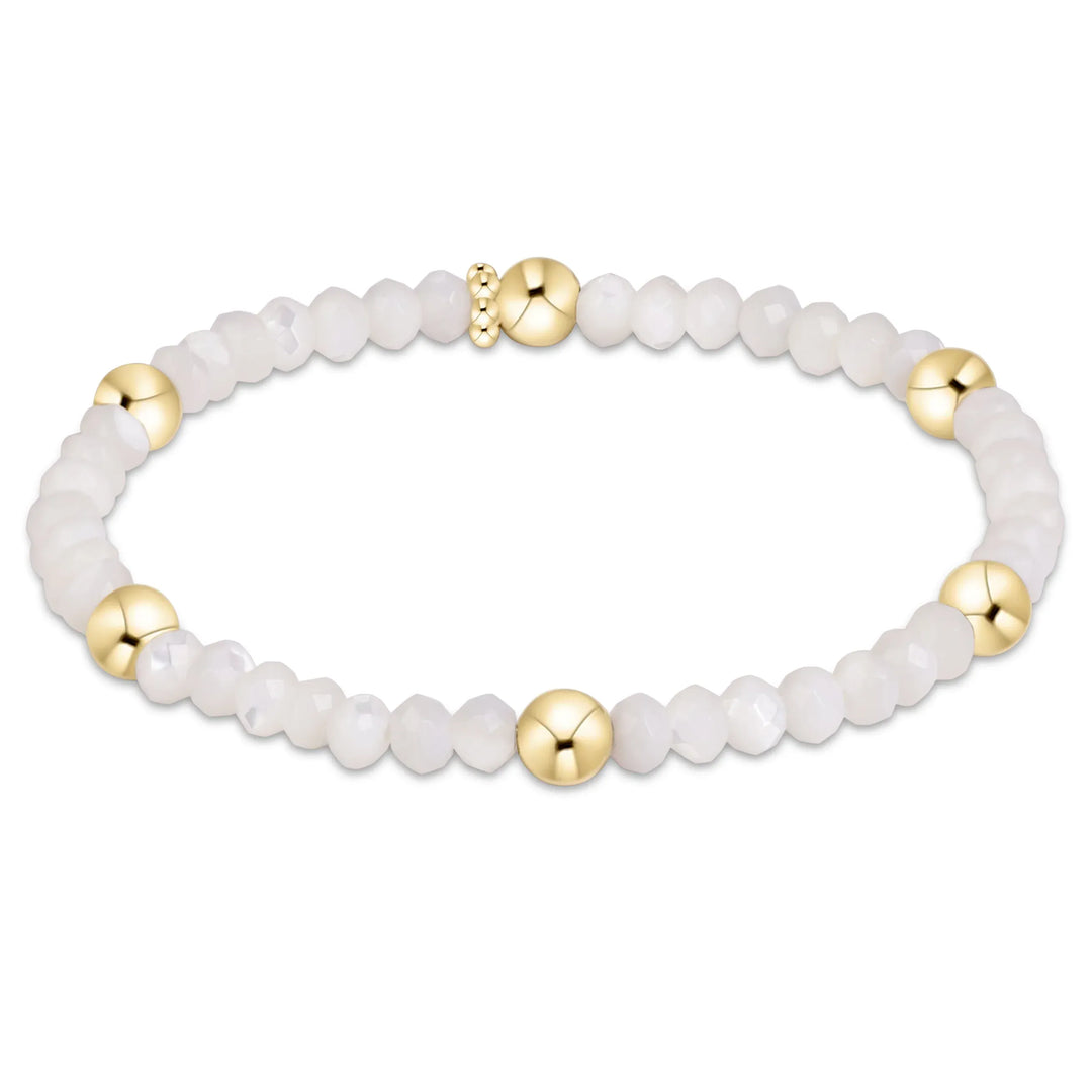 Enewton Presence Gemstone 4mm Gold Filled Bracelet - Mother of Pearl enewton Presence Mother of Pearl Gold-Filled Bracelet Bracelet