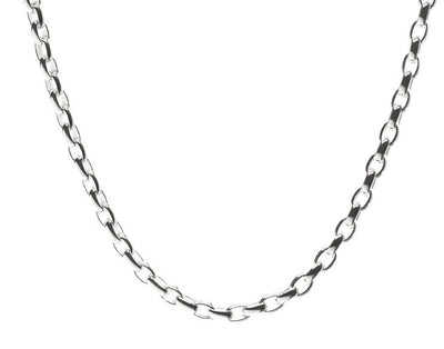 Lola Signature Rolo Chain 4mm Necklace - Silver