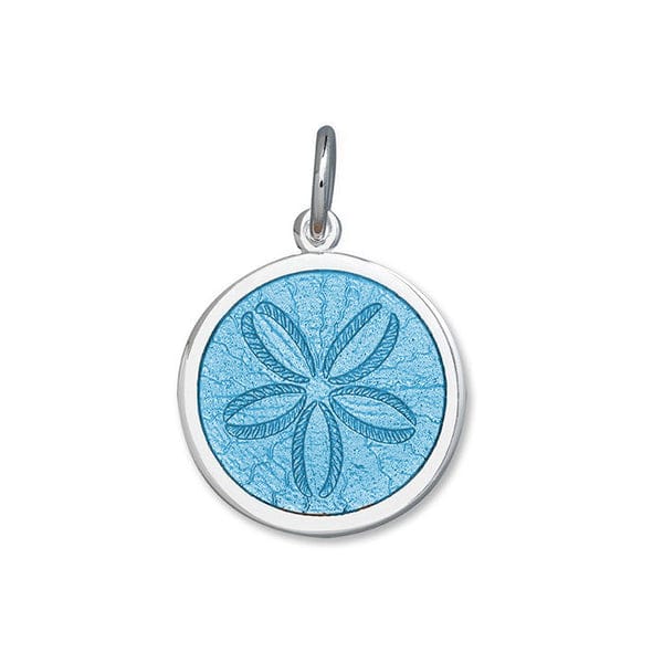 Lola Sand Dollar Pendant - Light Blue