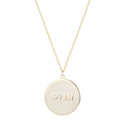 Shooting Star Wish Medallion Necklace