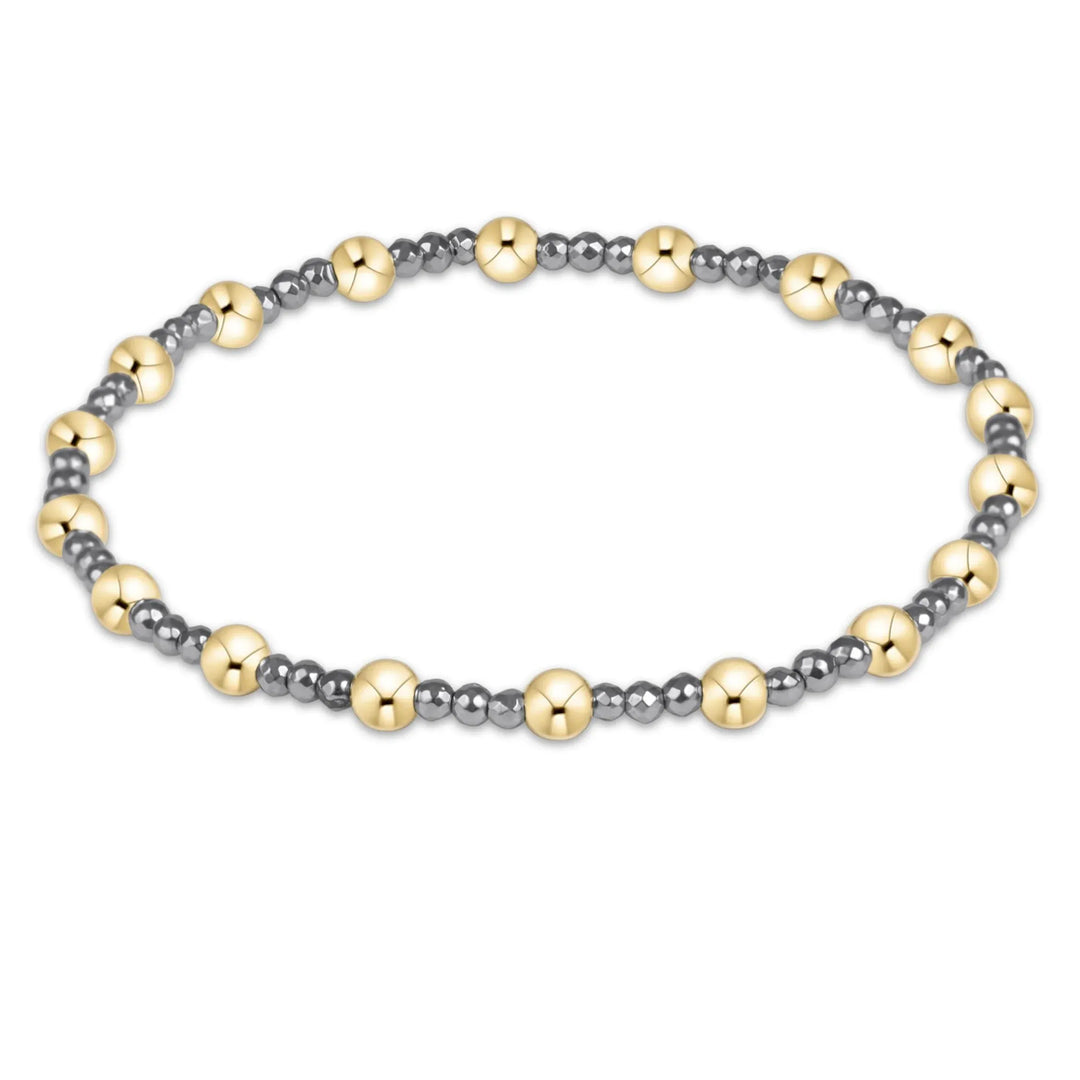 Enewton Sincerity Silver Faceted Hematite 2mm Bracelet Enewton Sincerity 2mm Hematite Bracelet | The Red Owl Bracelet