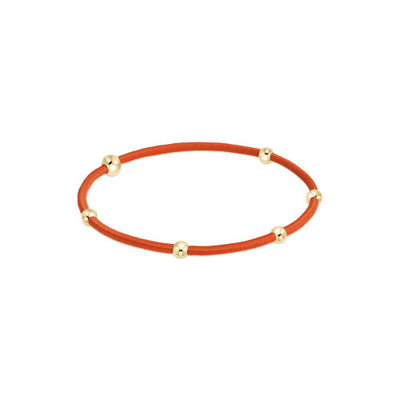 Enewton | Gemstone Gold Sincerity Pattern 3mm Bead Bracelet - Ruby