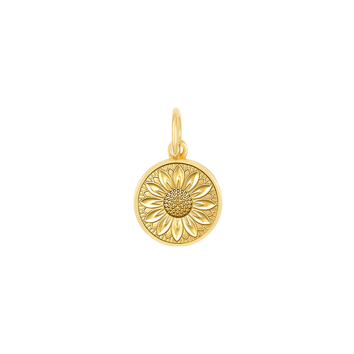 Lola Sunflower All Gold Pendant