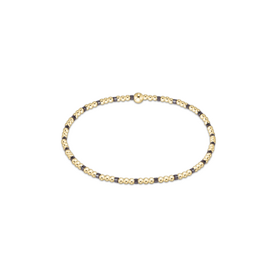 Enewton Hope Sincerity Pattern 2mm Bead Bracelet - Taupe With A Twist