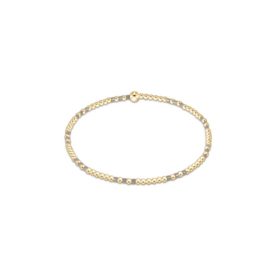 Enewton Hope Joy Pattern 2mm Bead Bracelet - Taupe With A Twist