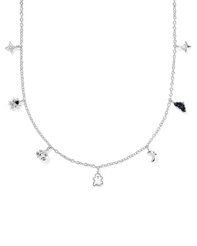 Kendra Scott Halloween Silver Strand Necklace in Multi Mix