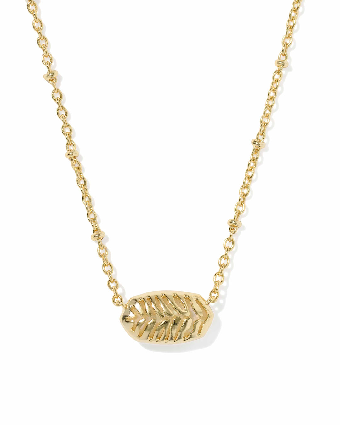 Kendra Scott Tiger Striped Elaina Gold Chain Bracelet - Natural Mother of Pearl
