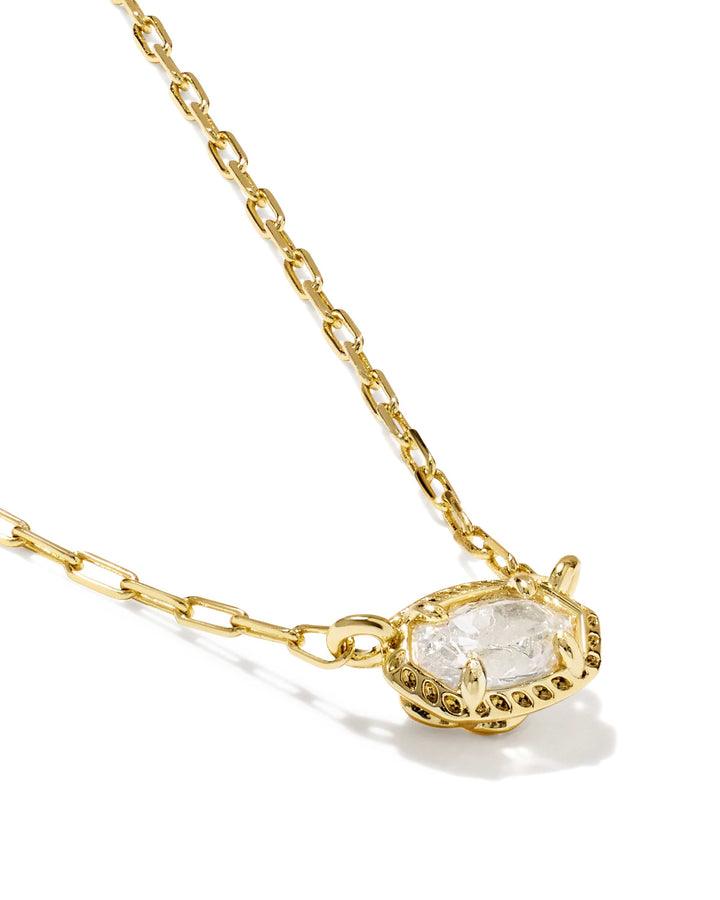 Kendra Scott Mini Elisa Luxe Gold Short Pendant Necklace Kendra Scott Mini Elisa Luxe Gold Short Pendant Necklace Necklace