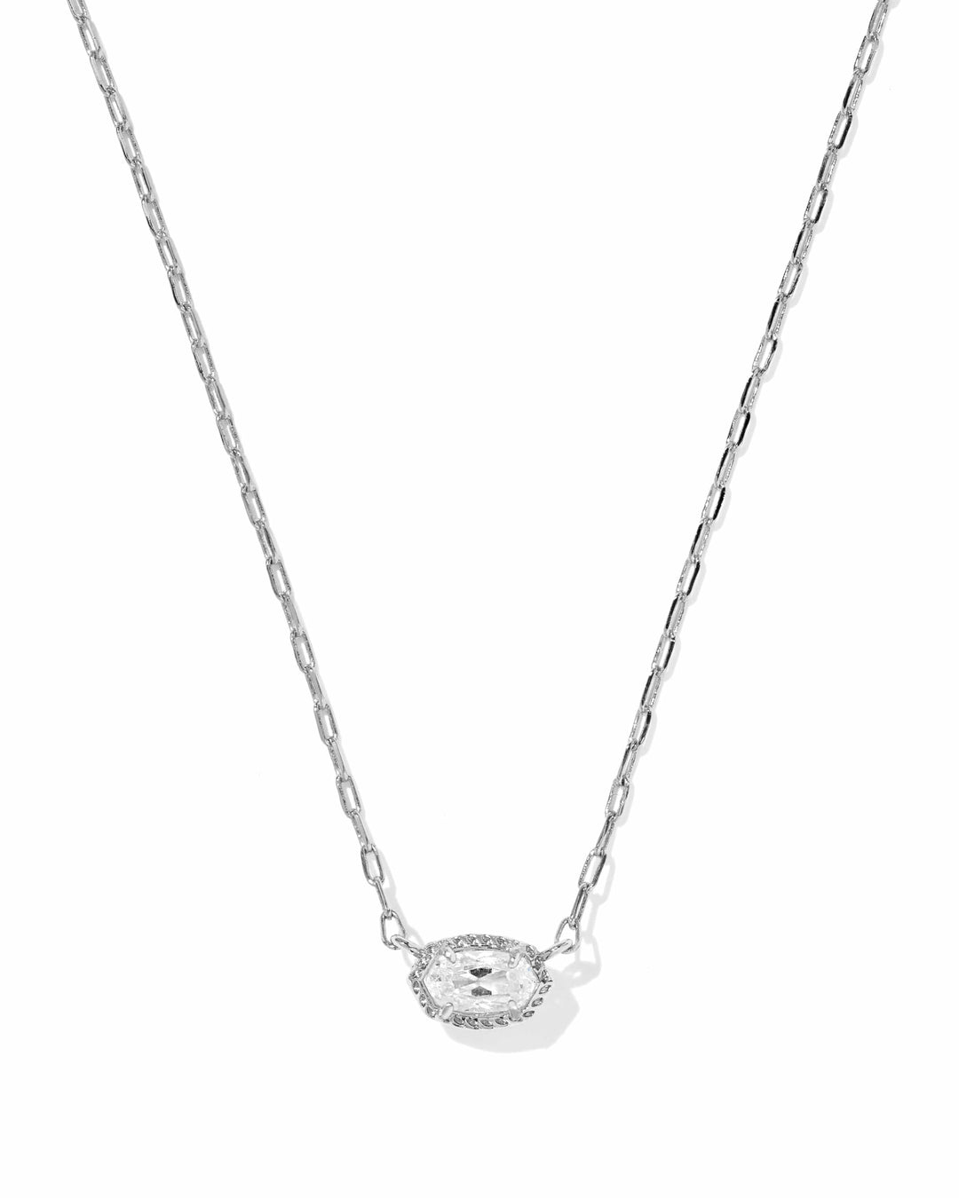 Kendra Scott Mini Elisa Luxe Silver Short Pendant Necklace Kendra Scott Mini Elisa Luxe Silver Short Pendant Necklace Necklace