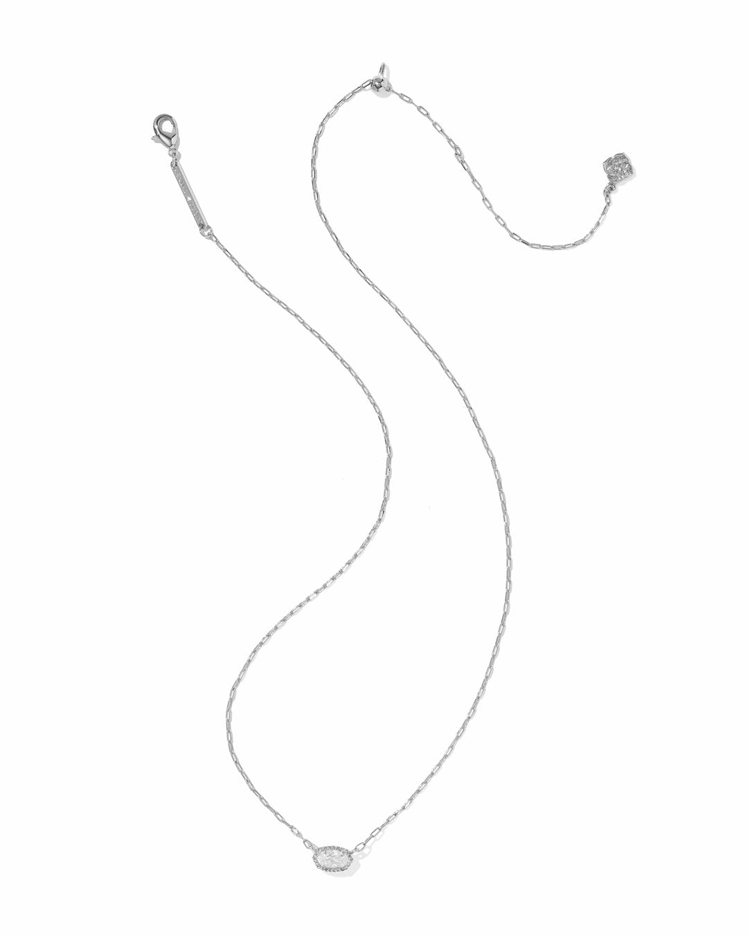 Kendra Scott Mini Elisa Luxe Silver Short Pendant Necklace Kendra Scott Mini Elisa Luxe Silver Short Pendant Necklace Necklace