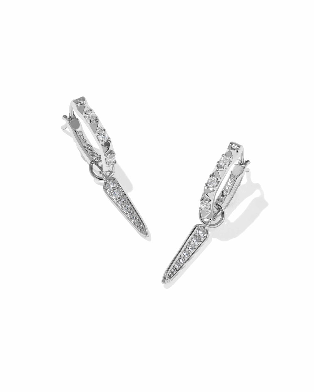 Kendra Scott Fate Silver Charm Huggie Earrings Kendra Scott Fate Silver Charm Huggie Earrings Earrings