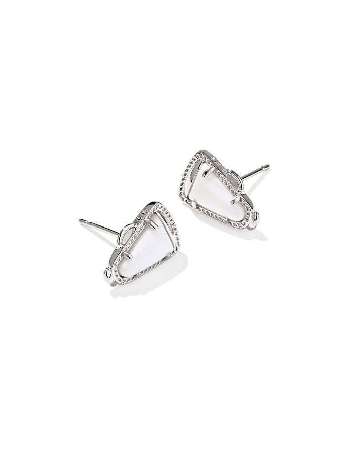 Kendra Scott Cheer White Mother of Pearl Stud Earrings