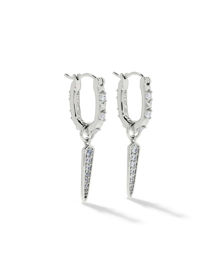 Kendra Scott Fate Silver Charm Huggie Earrings Kendra Scott Fate Silver Charm Huggie Earrings Earrings