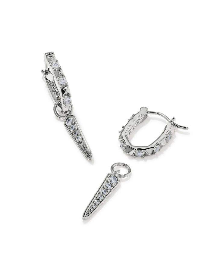 Kendra Scott Fate Silver Charm Huggie Earrings Kendra Scott Fate Silver Charm Huggie Earrings Earrings