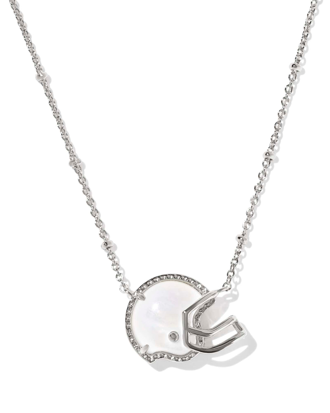Kendra Scott Football Helmet White Mother of Pearl Pendant Necklace Kendra Scott Football Helmet White Mother of Pearl Pendant Necklace Necklaces