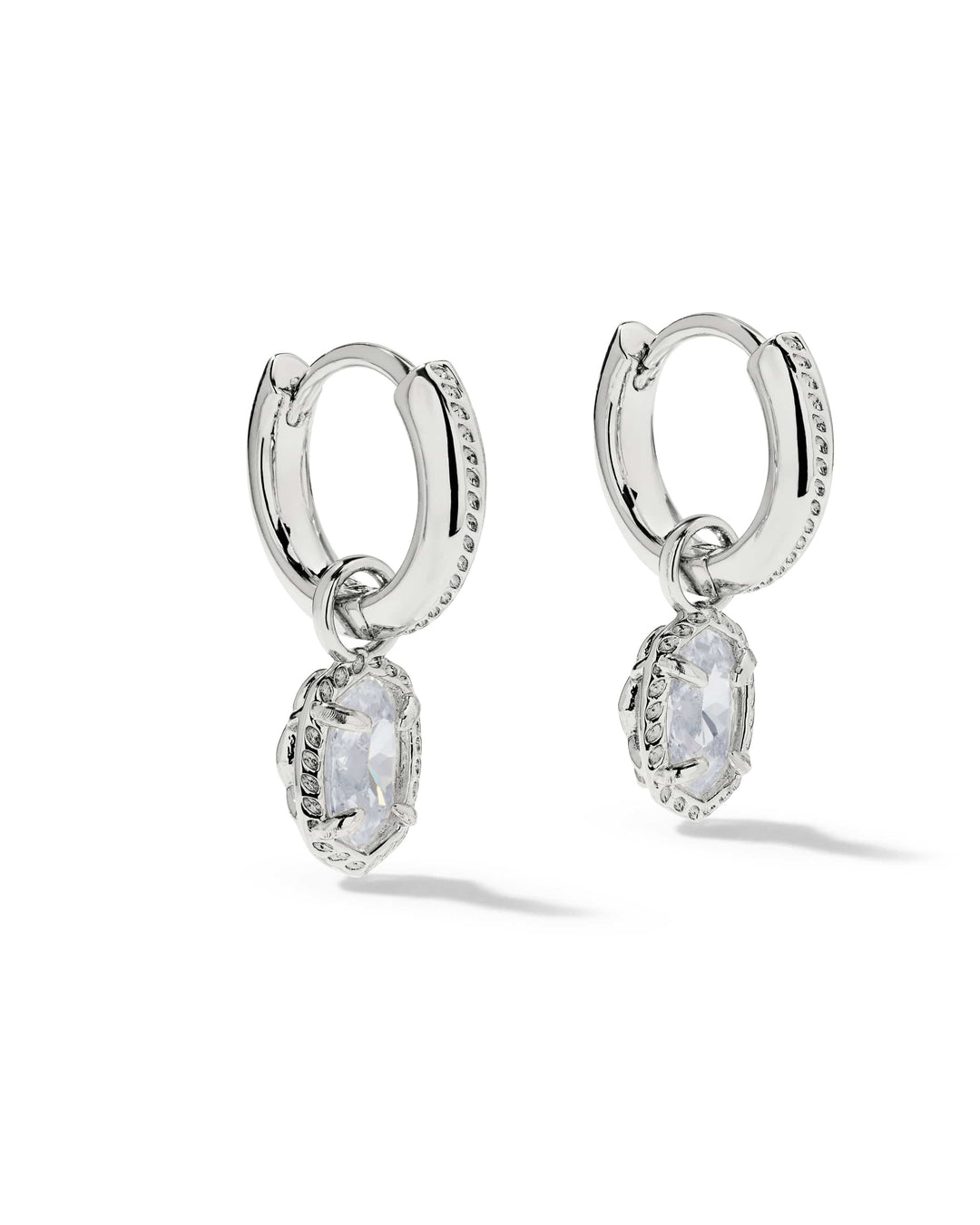 Kendra Scott Mini Ellie Luxe Silver Huggie Earrings Kendra Scott Mini Ellie Luxe Silver Huggie Earrings Earrings