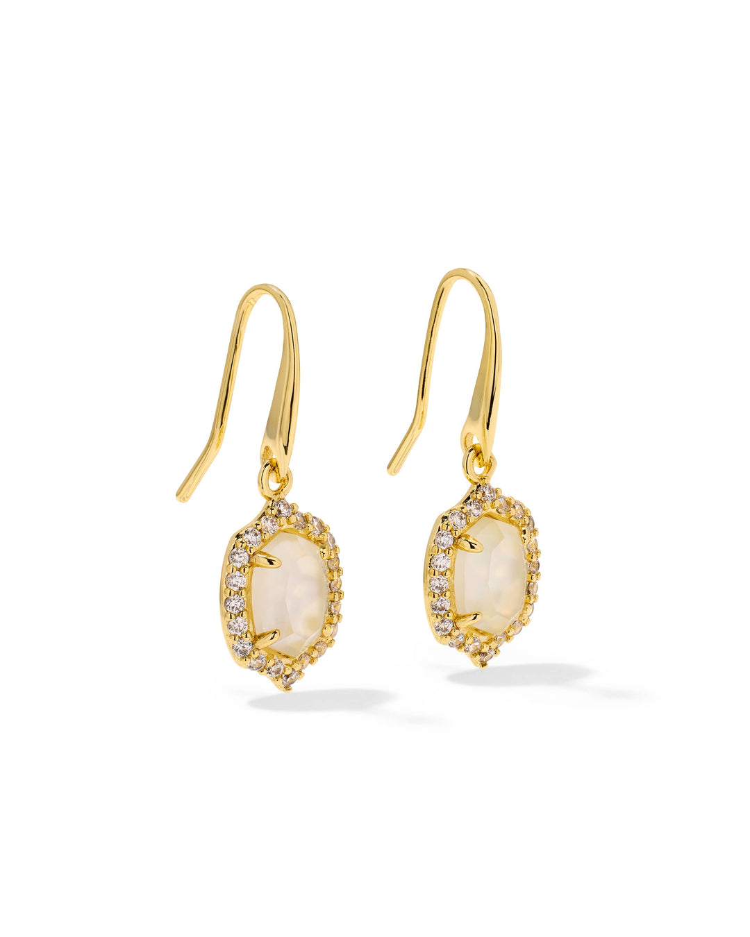 Kendra Scott Daphne Crystal Frame Gold Drop Earrings in Ivory Mother of Pearl Kendra Scott Daphne Crystal Frame Gold Drop Earrings in Ivory Mother of Pearl Earrings