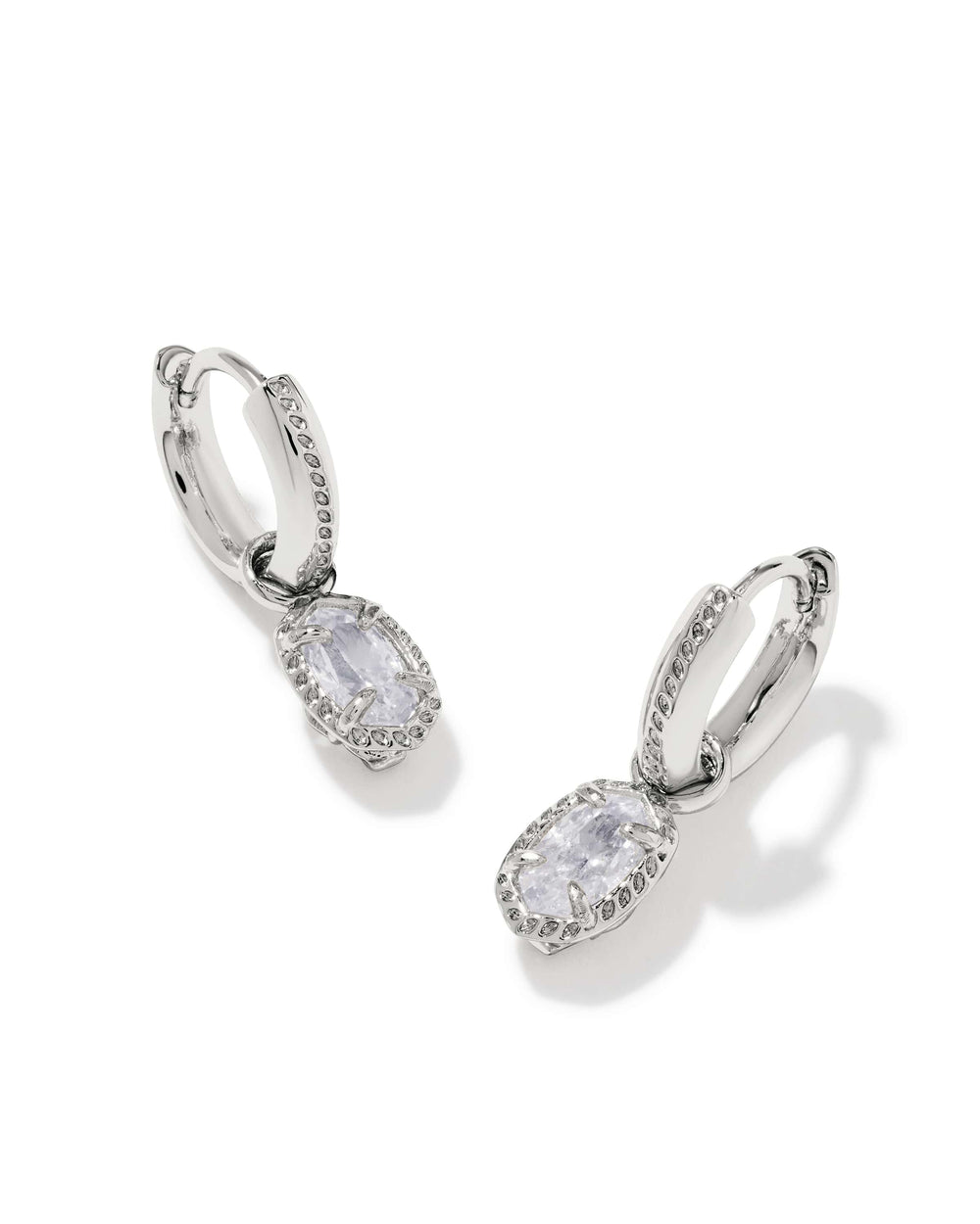 Kendra Scott Mini Ellie Luxe Silver Huggie Earrings Kendra Scott Mini Ellie Luxe Silver Huggie Earrings Earrings