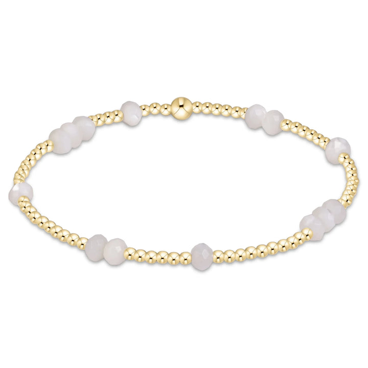 Enewton Hope Unwritten Gemstone 4mm Gold Filled Bracelet - Mother of Pearl enewton Hope Unwritten Mother of Pearl Bracelet Bracelet