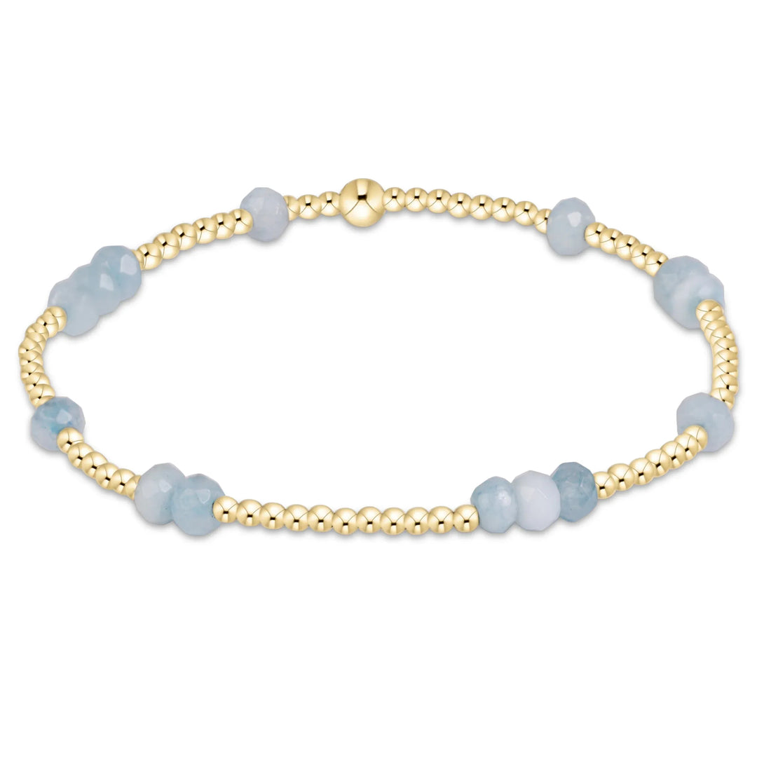 Enewton Hope Unwritten Gemstone 4mm Gold Filled Bracelet - Aquamarine enewton Hope Unwritten Aquamarine Gold-Filled Bracelet Bracelet
