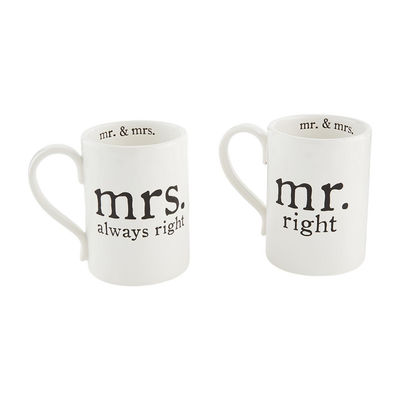 Mr. & Mrs. Boxed Mug Set