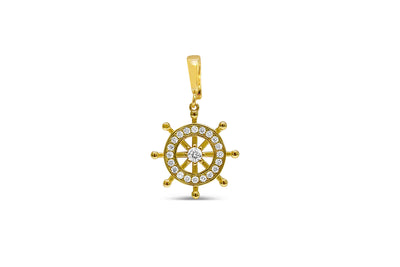 Nautical Wheel Clip-on Charm