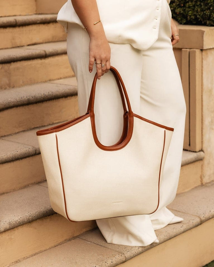 Louenhide Alexandra Tote Bag - Canvas Tan