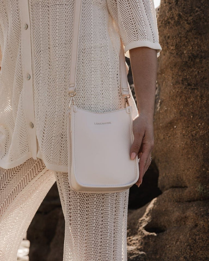 Louenhide Parker Logo Crossbody Bag - Vanilla