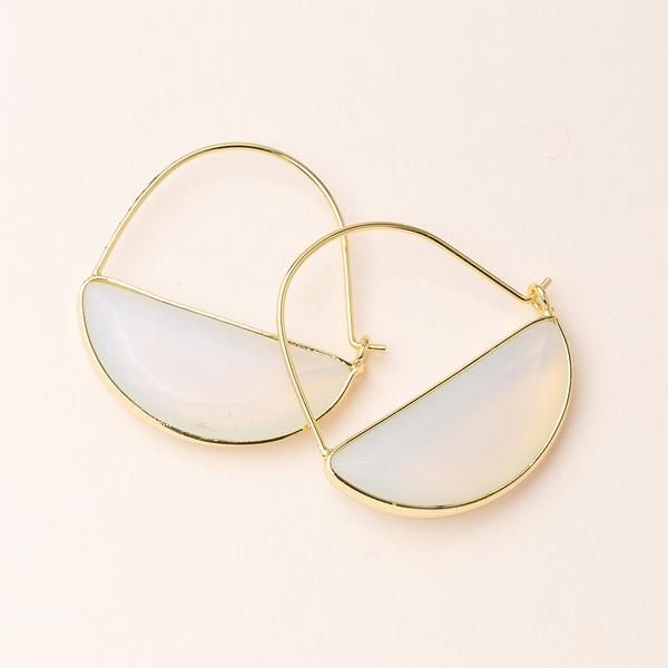 Scout Curated Wears Stone Prism Hoop - Opalite