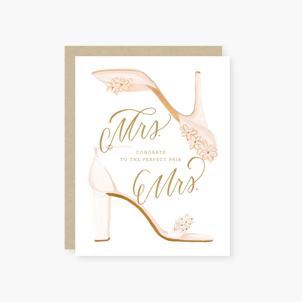 Mrs &amp; Mrs Wedding Card